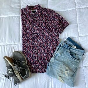 Boutique floral button down